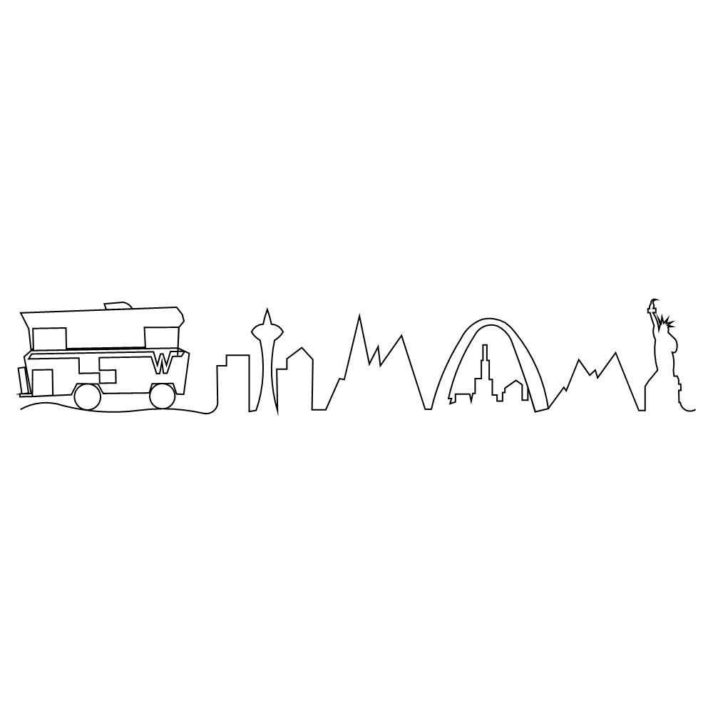 happy camper border 002 Digital Pattern | Sweet Dreams Quilt Studio